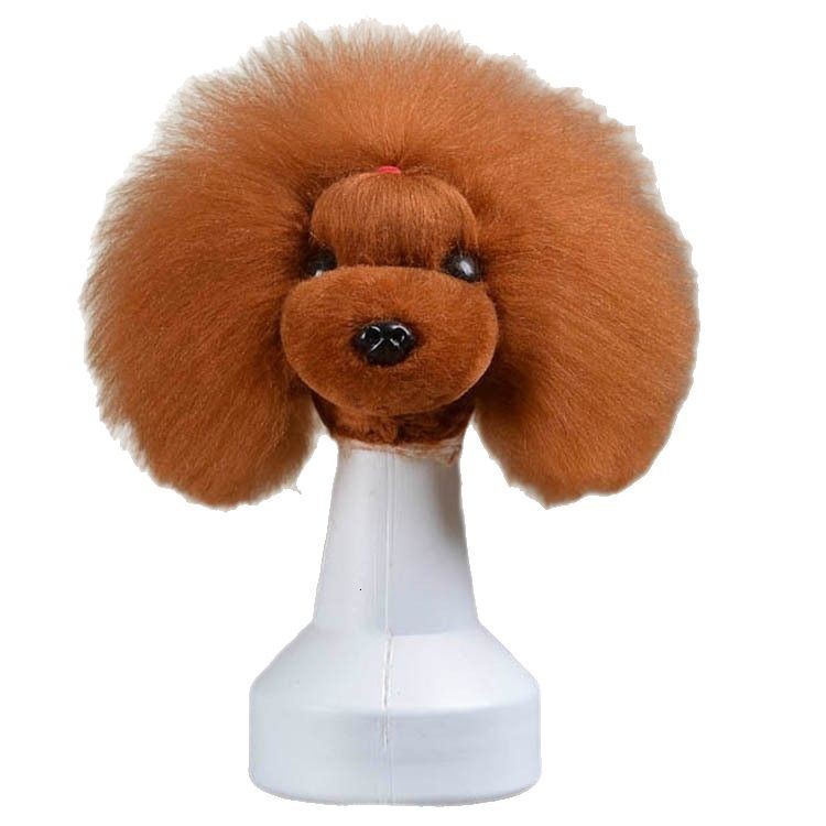 teddy Pet simulated head hair dog head model beautician practice cutting dog hair dog body Wig Pet Grooming Student study 260304