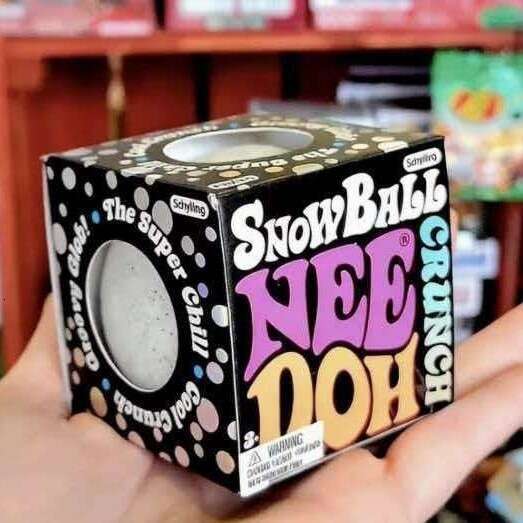 new product NeeDoh Snow Ball Crunch sensory squeeze toy needoh Snow Mud Stress Relief Ball