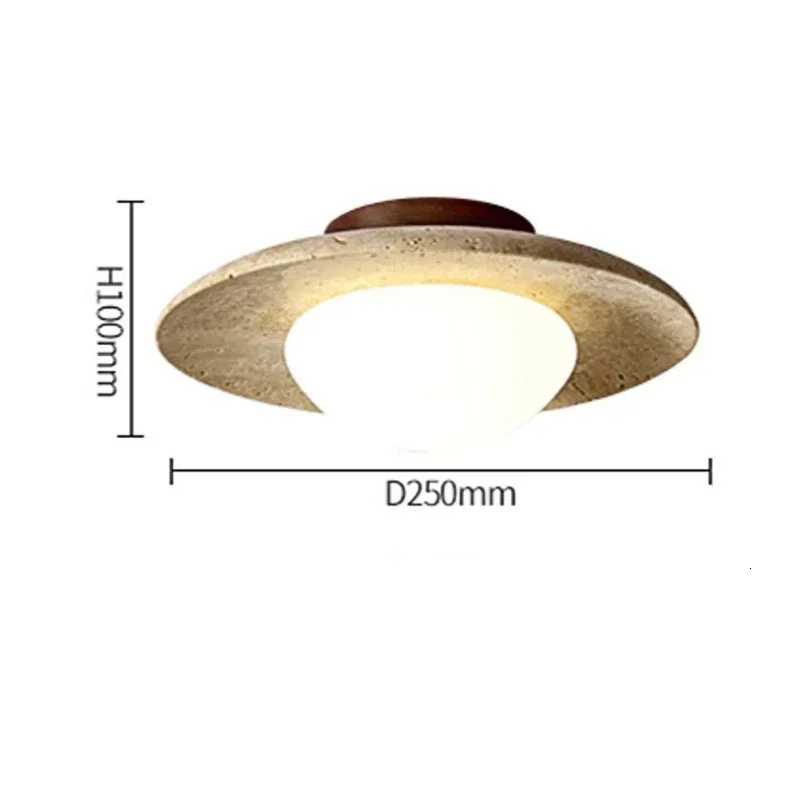 Travertine Stone Ceiling Lamp Aisle Corridor LED Chandeliers Indoor Lighting Modern Home Decor Living Room Dining Room Bedroom W260527 - view 7