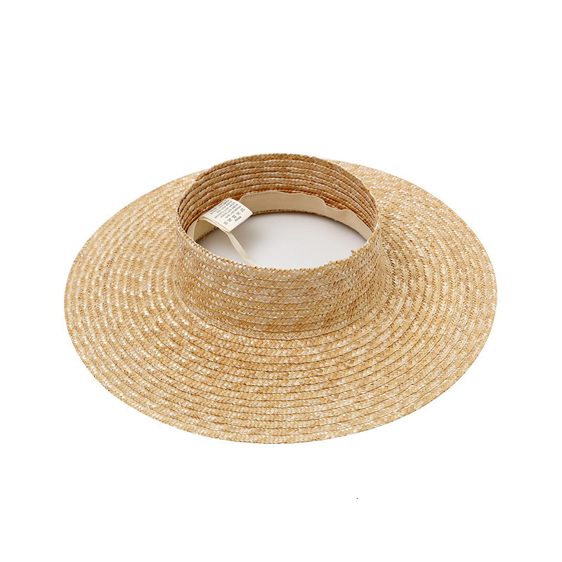 Visors Summer Empty Top Round Sun Hats For Women Elegant Wide Large Brim Beach Straw Hat Casual Panama Caps Uv Protection Cap Sombrero 230615