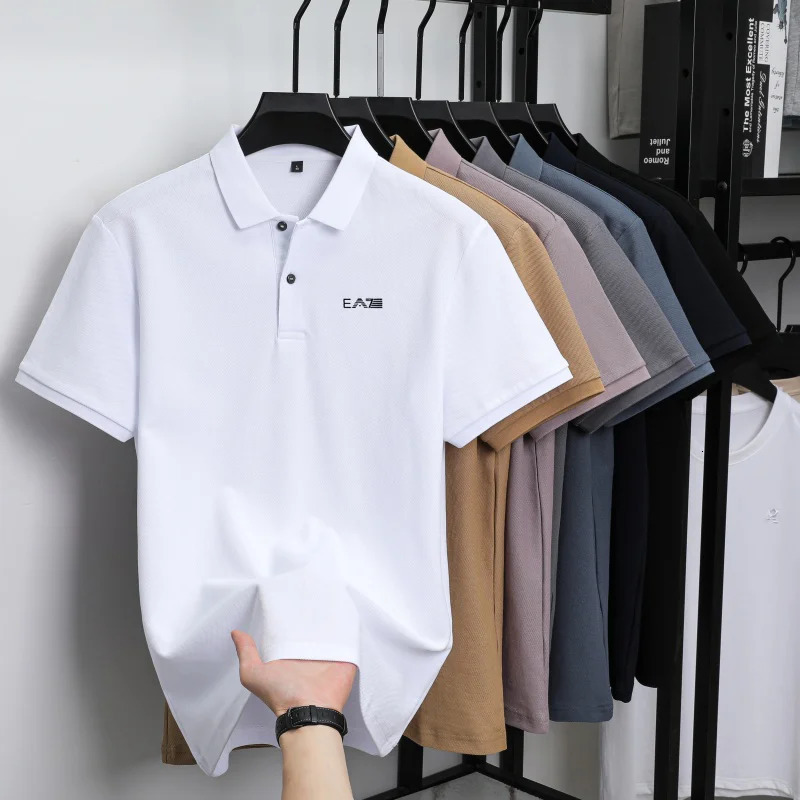 y polo shirt short sleeved letter printed mens top summer comfortable breathable casual lapel Tshirt 260527 - view 7