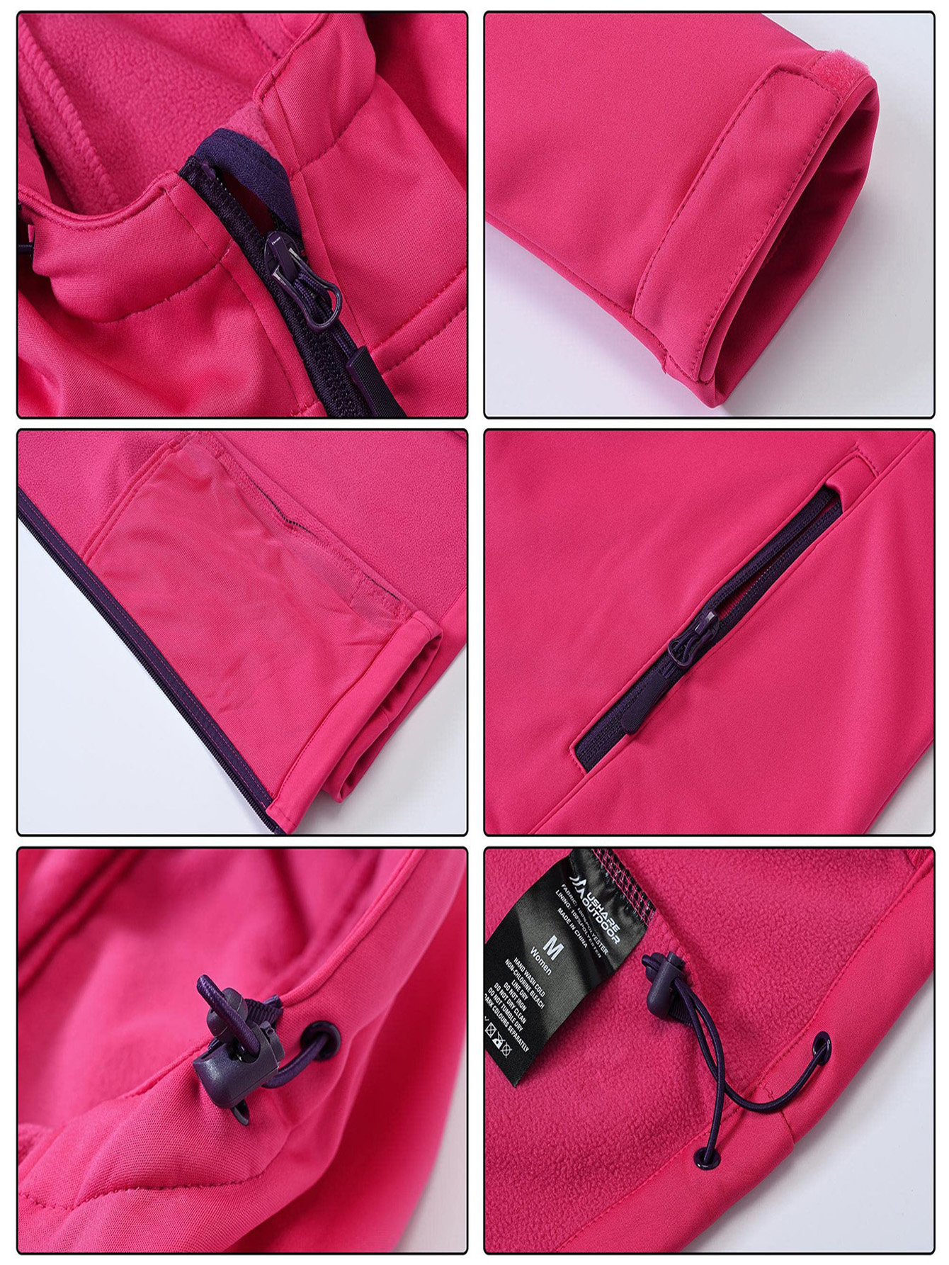 Female Outdoor Windbreaker Waterproof Anti-Scratch Jacket For Daily & Outdoor Use