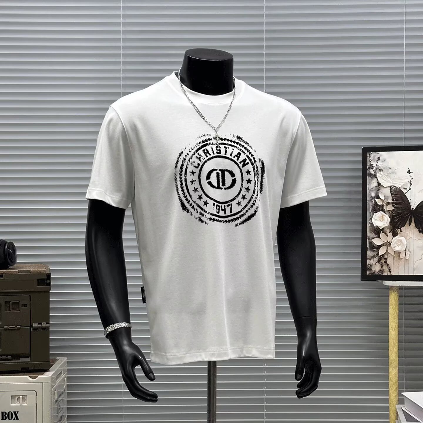 2026 Summer New Crew Neck T-Shirt, Men's Ins Trendy Loose Plus Size Casual Fashion Top