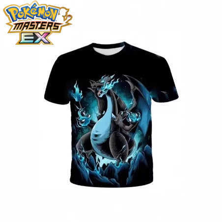 Summer Childrens Pokmon T-shirt Fashionable Casual 3D Pikachu T-shirt for Kids and Girls Sports Casual Short Sleeve T-shirt L260527C188