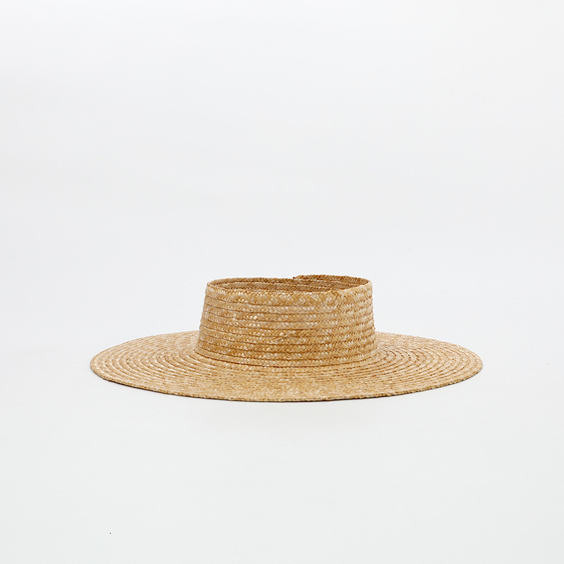 Visors Summer Empty Top Round Sun Hats For Women Elegant Wide Large Brim Beach Straw Hat Casual Panama Caps Uv Protection Cap Sombrero 230615