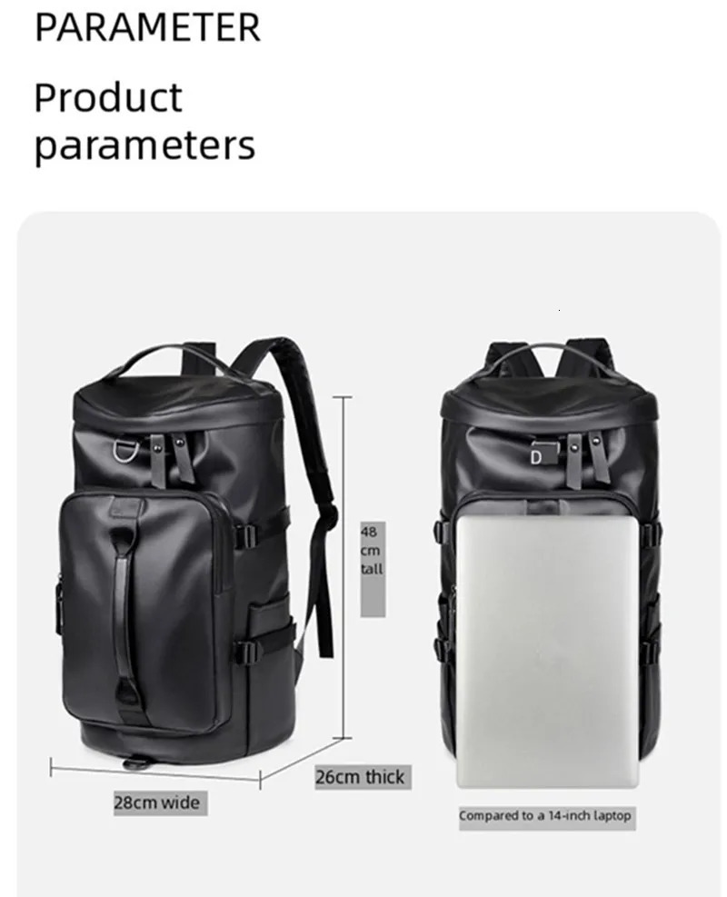 Travel backpack large carry on bag with shoe compartment approved by the airline 17 inch laptop business work fitnes y260611 - view 6