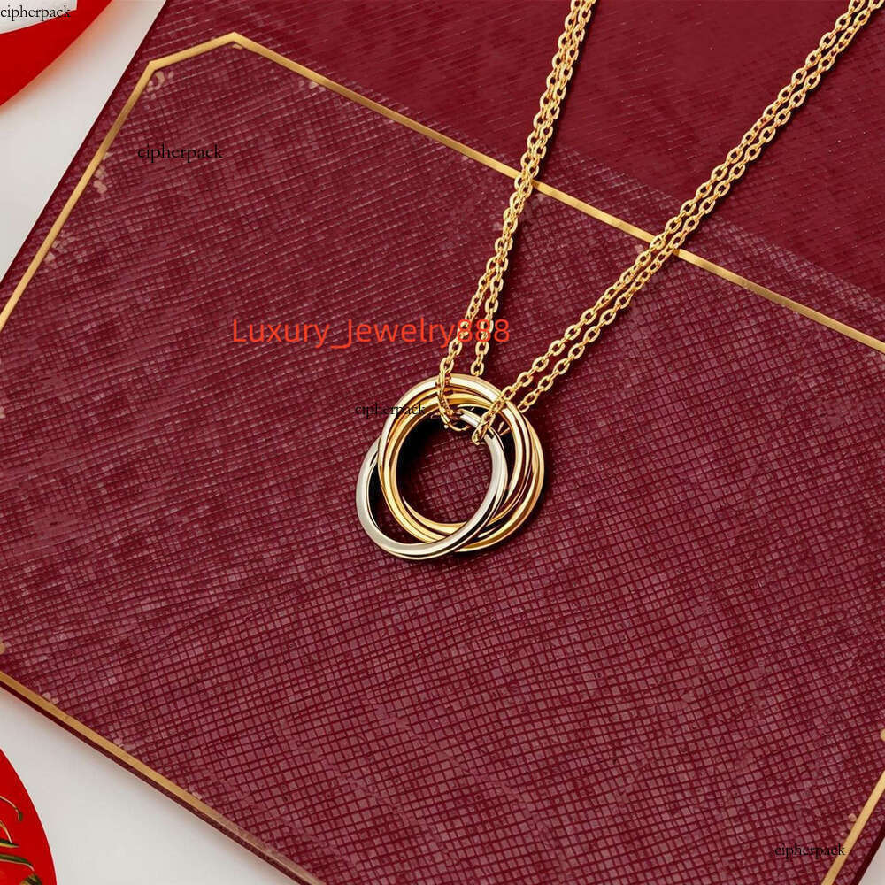 3 pendant necklace dia necklaces jewelry women rise gold sier rings Necklace designer jewelrys for wedding party gift free shipping