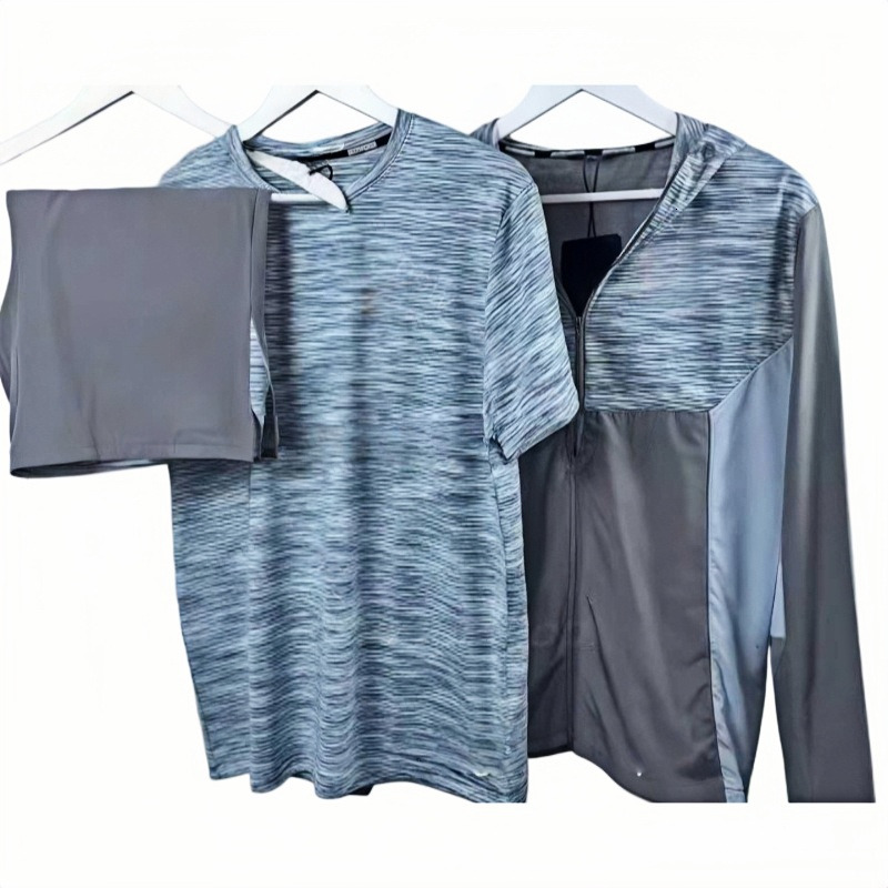1/1 High quality 3 Piece technical Windbreaker Tracksuit Set Members Candy ensemble homme running pantalon sports jogging suits quick dry sportswear 2
