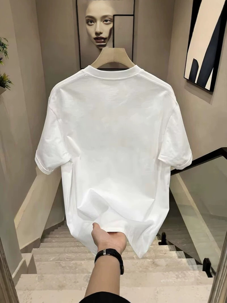 American Hipster Short Sleeve T-Shirt, Unisex Summer Ins Streetwear Loose Casual Tee