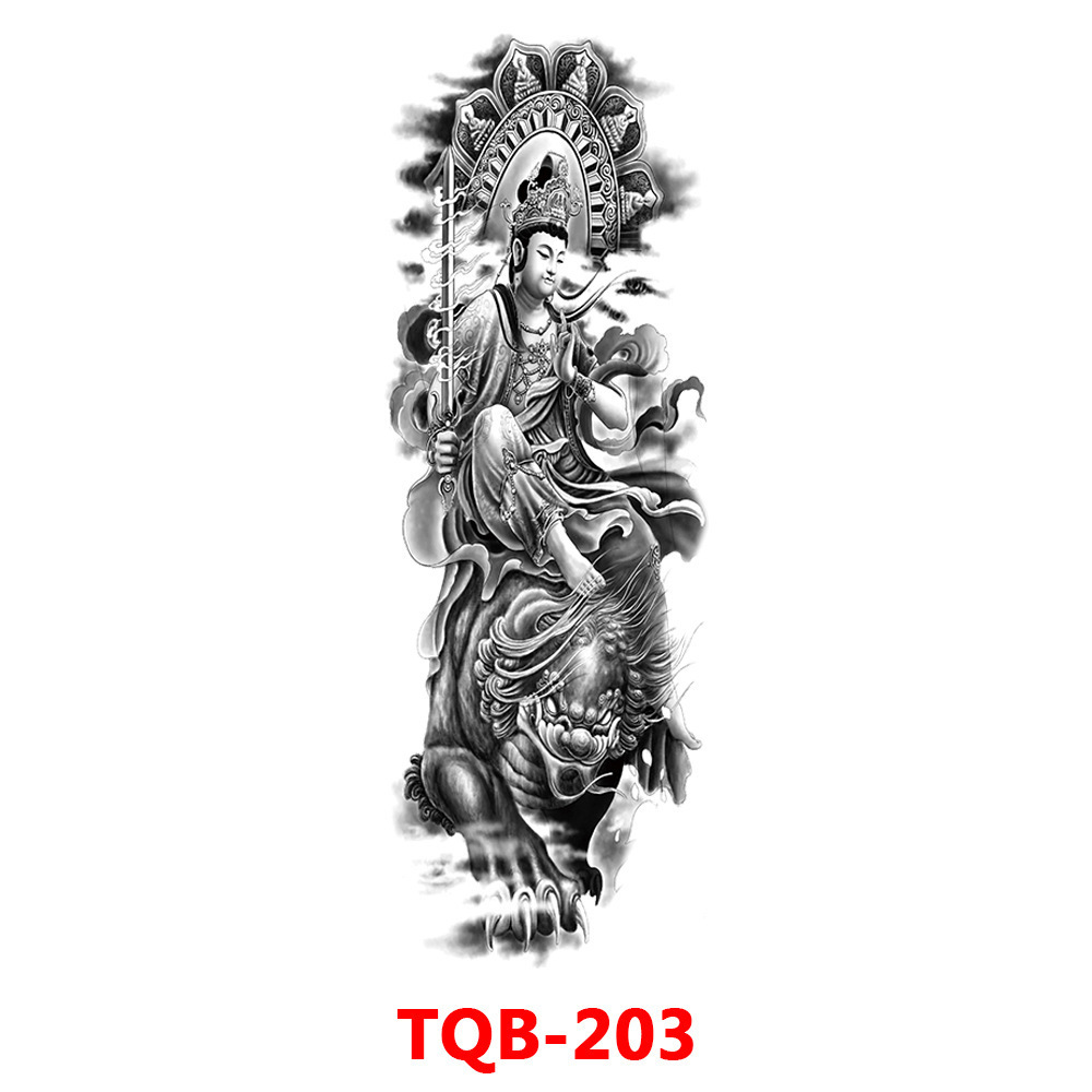 Full Arm Tattoo Sticker Full Arm Large Image Animal Large Flower Arm Tattoo Sticker Tattoo 251126
