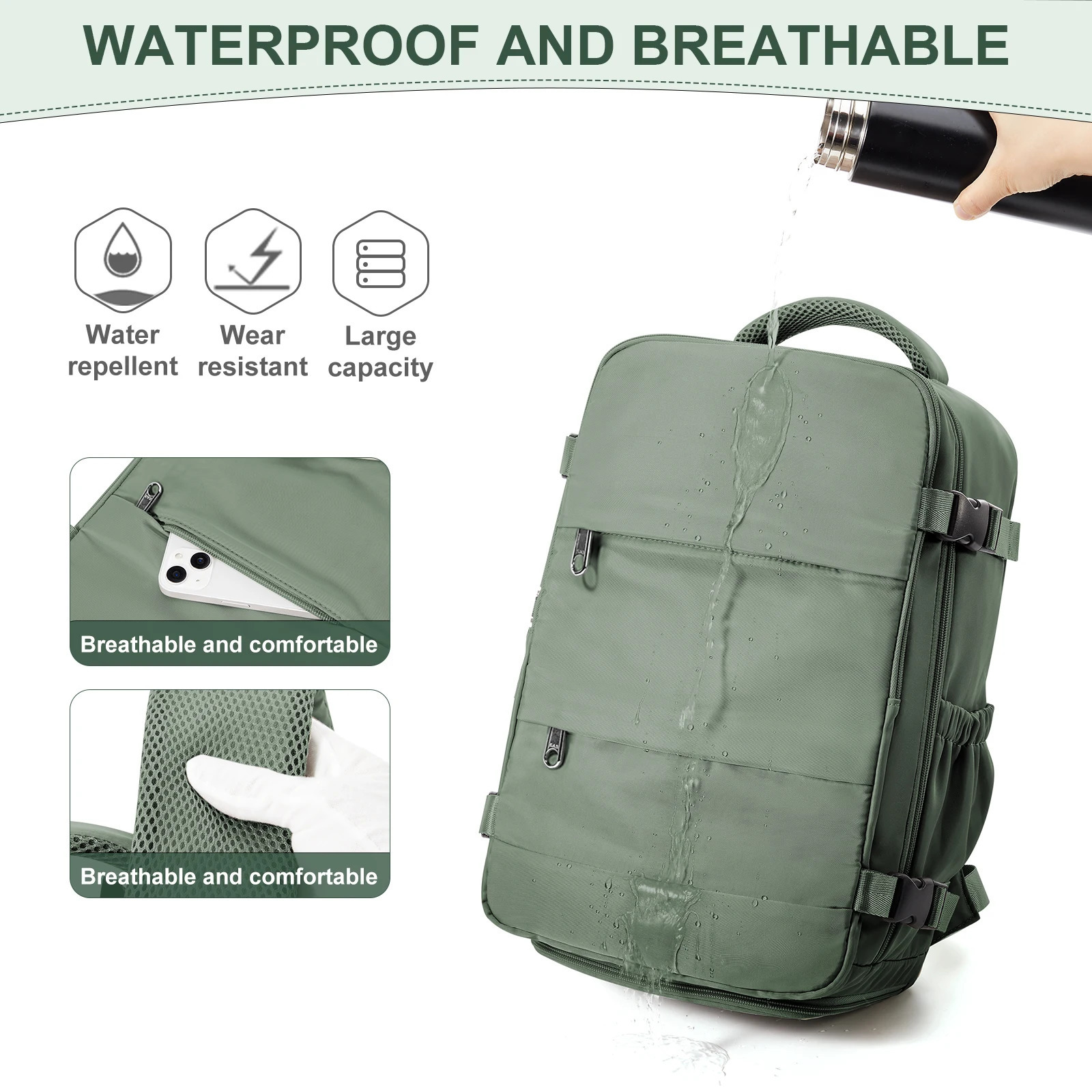 Ryanair Backpack 40x30x20 Cabin Bag Travel for Men Women Hand Luggage Leisure Laptop mochila para viaje cabina y260615 - view 6