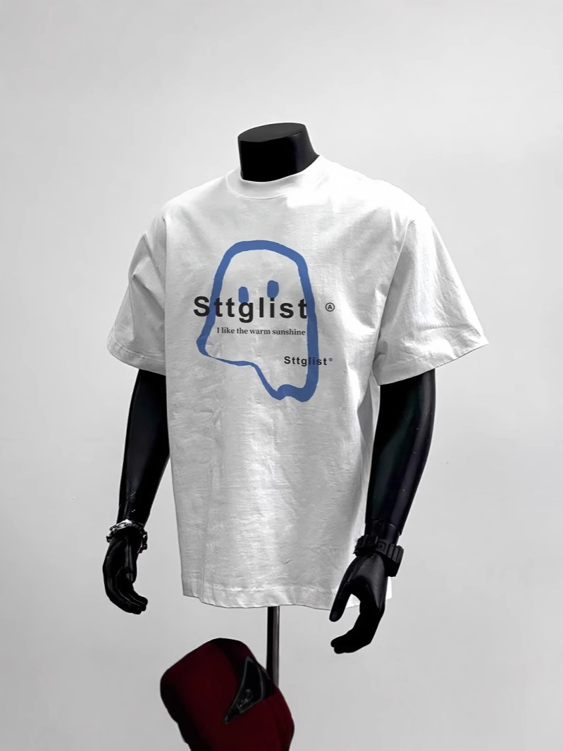 Unisex Heavyweight 100% Cotton T-Shirt, American Oversized Loose Fit, Crew Neck Short Sleeve, Casual Streetwear Basic Tops for Men Women