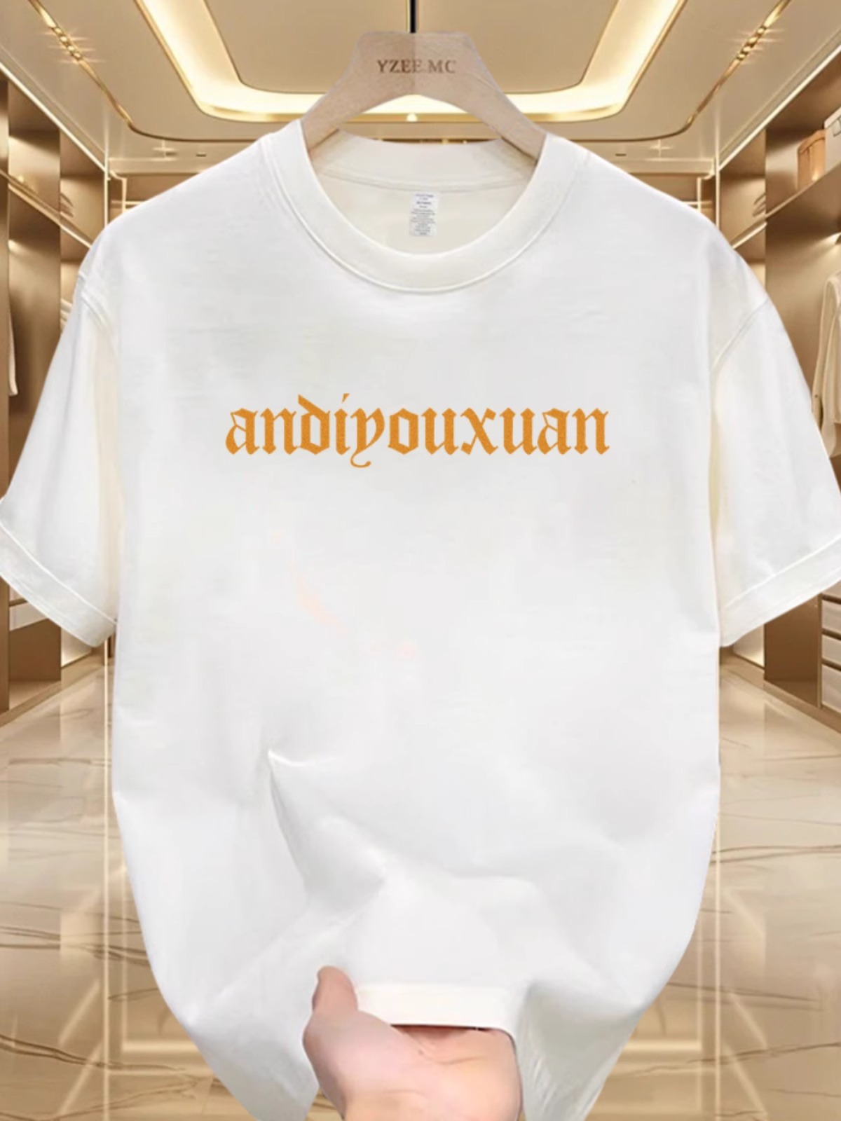 2026 Summer High Quality Men's T-Shirt, Trendy Graphic Print, 100% Cotton Korean Style Casual Crew Neck Short Sleeve Tops for Youth