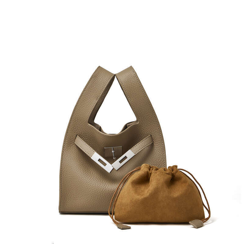 Genuine Leather Korean Niche Single Shoulder Fashion Handbag Simple Hand Held Crossbody Bag Daily Office Travel Outdoor Carry Bag SENYY