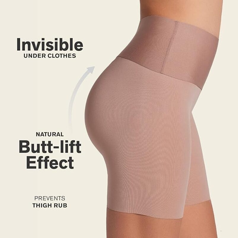 Leonis SmartShape High Waisted Shapewear Shorts for Women Tummy Control Shaper Shorts, Invisible Butt Lifter Body Shaper