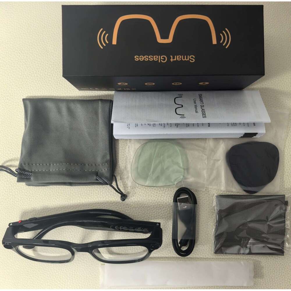M08 Smart Glasses With Camera Light Sensitive Color Changing Bluetooth Call AI Voice Conversation Translation CKS