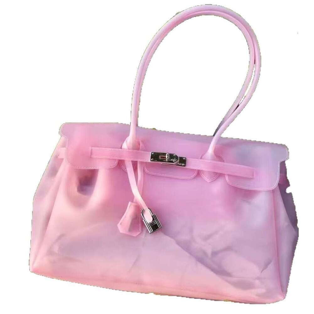 2026 Style Jelly New Summer Commuter Tote Bag Fashionable Transparent Large Capacity Underarm Bag For Women
