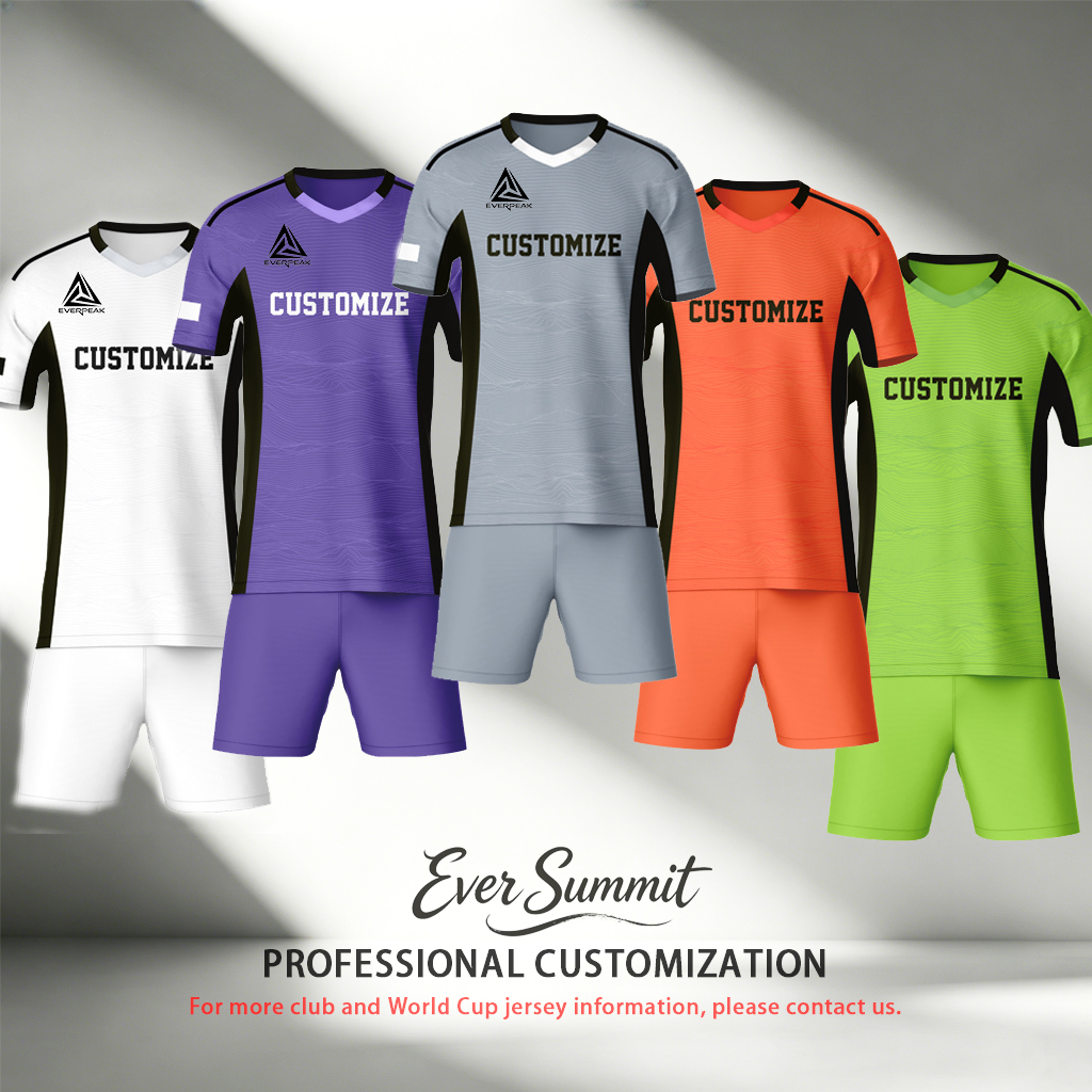 Custom Green Black Football Uniform Quick Dry Breathable Soccer Jersey Set Personalized Team Sportswear for Training Matches