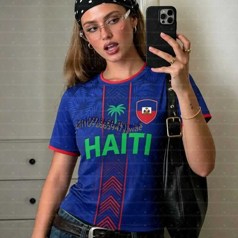 2026 Haiti Soccer Women Men Sports T-Shirts Plus Size sport casual Jerseys Unisex Graphic plus size T Shirts C260527