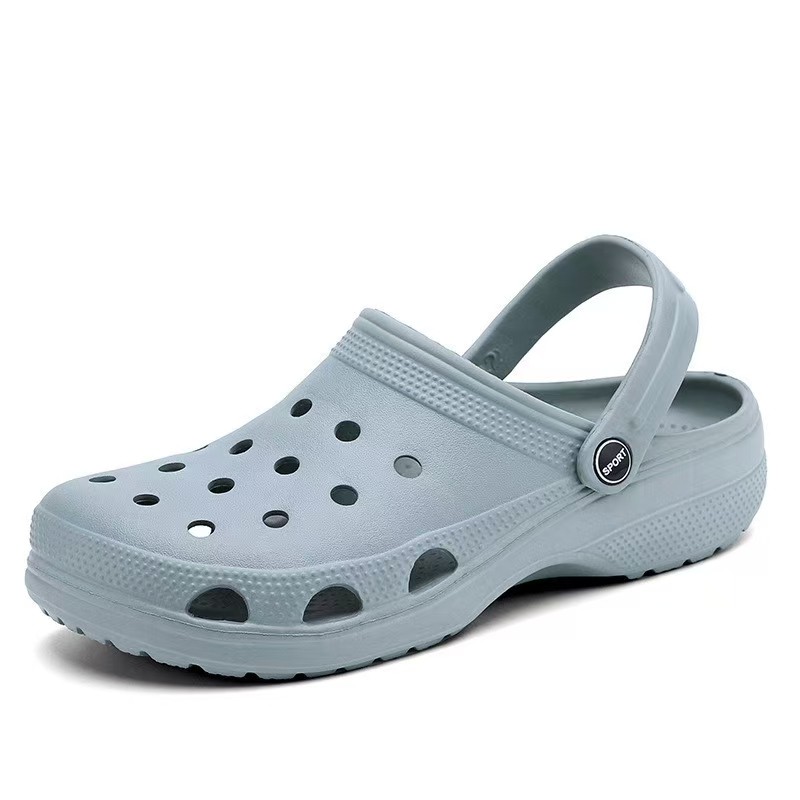 Men's sandals garden shoes women's summer new solid color sandals couple closed-toe beach shoes men's plus size 36-48 - view 9