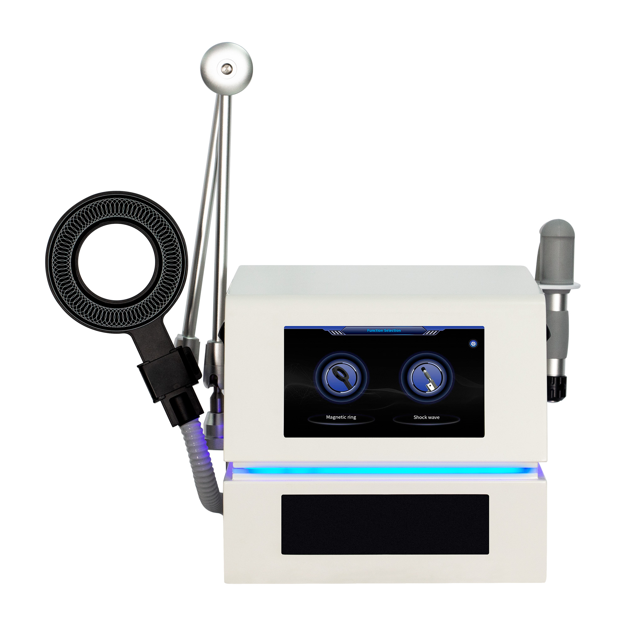 Intelligent Magnetotherapy Shockwave Machine 9 Heads HD Touch Screen Deep Tissue Massage for Joint Pain Anti Inflammatory