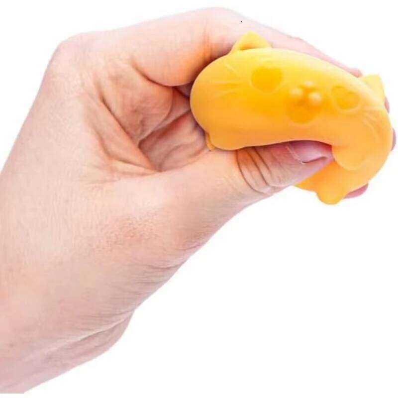 Schylling NEEDOH Cool Cat Squishy Slow Rise Stress Relief Ball Fidget for Adult Kids Anti-Anxiety Sensory Toys 26L0528