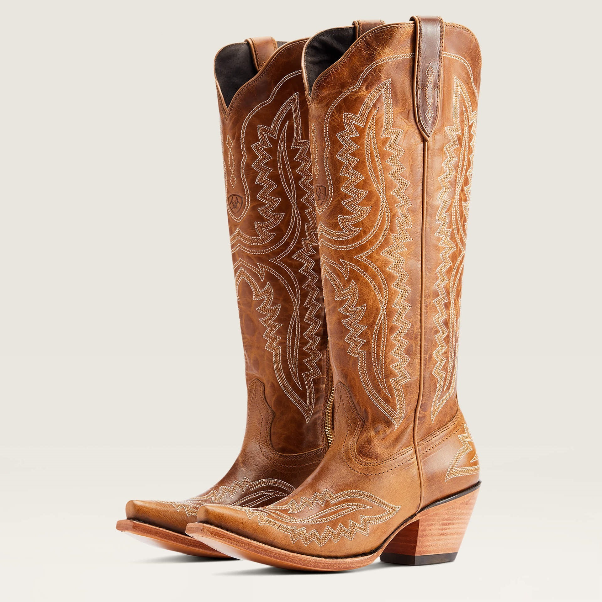 Womens Red Fashion Gifts Embroidered Western Cowboy Boots Leather For Casual Country Daily Wear - view 4