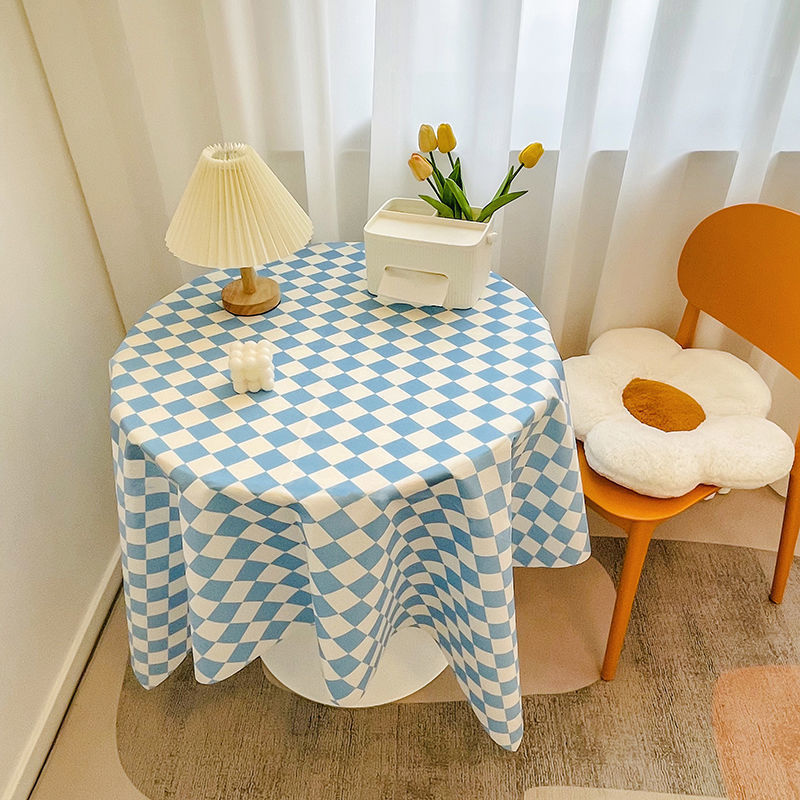 YL-38719 Custom plaid floral tablecloth, velvet desk cloth, street vendor backdrop, dining table and coffee table cloth.