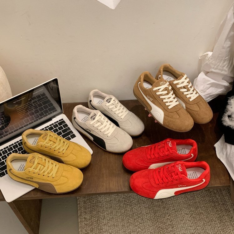 Womens Multi Fashion Gifts Color Suede Retro Sneakers Lace Up For Casual Daily Street Wear - view 3