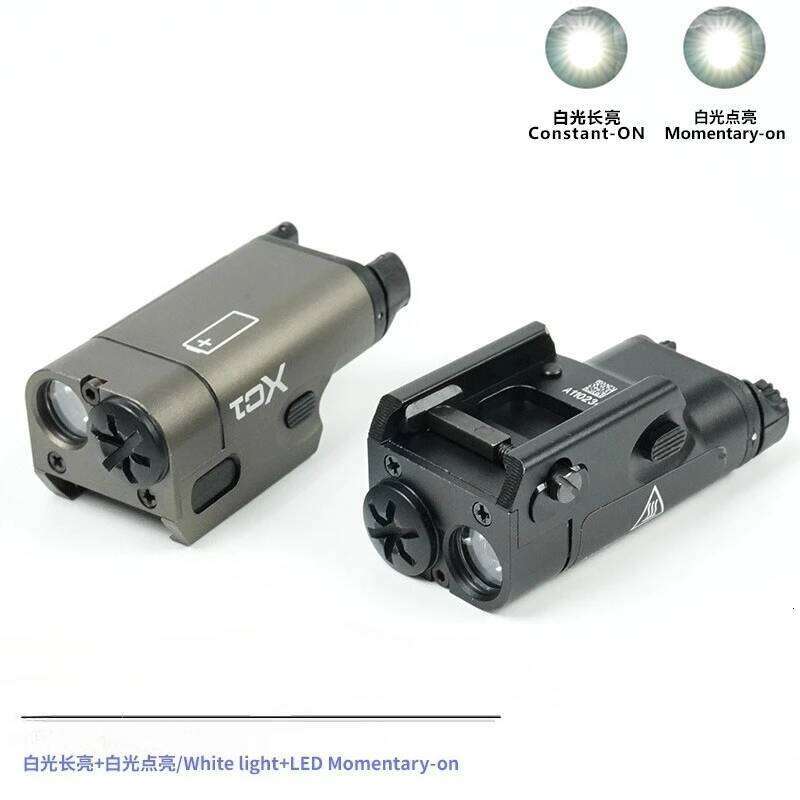 US Warehouse XC2 XC1 Red Dot Laser LED Mini Flashlight Hanging Tactical Light for 20MM Rail Airsoft Hunting Accesssories W260514 - view 3