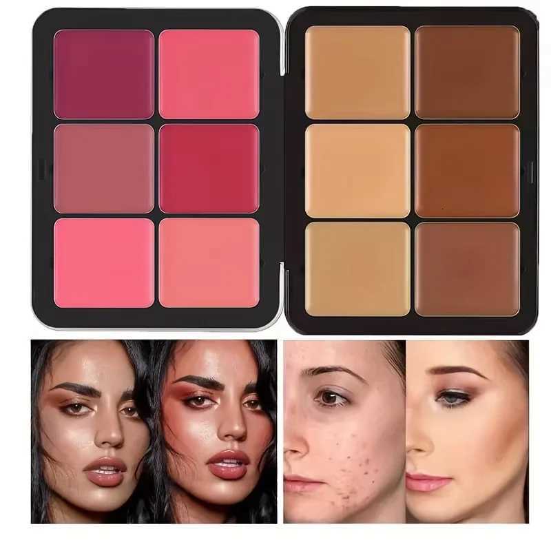 12-color iron box concealer blush cream matte highlight contour makeup all-in-one palette M260527 - view 3
