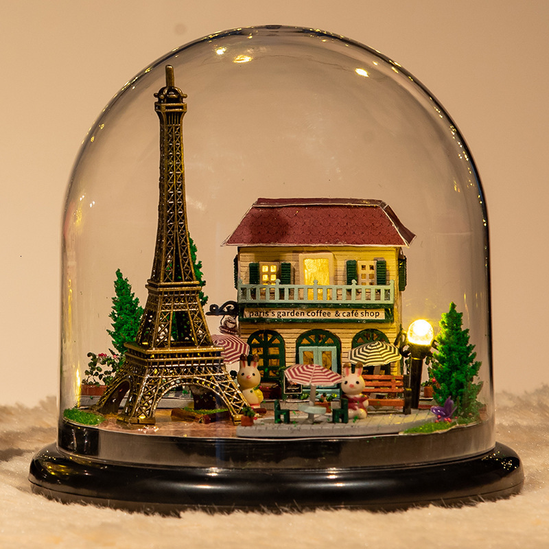Zhiqiwu Childrens DIY Handmade 3D Puzzle Travel Music Box Girl Toy Assembly Educational 210318