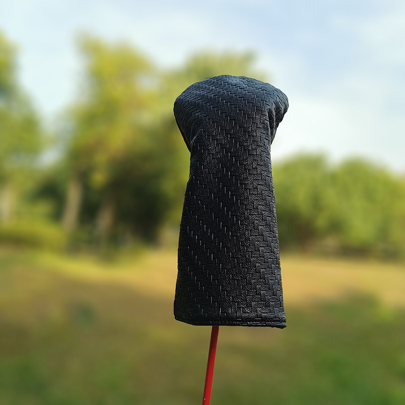 Pure Black Golf Club Cover Wear-Resistant Club Protector Fairway Wood Cover Iron Wood Club Small Chicken Leg Club Head Cover for Men 241031