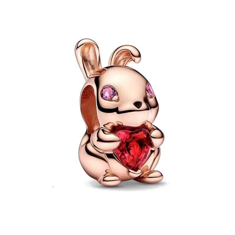 Hot Sale Collection Series Cute Elephant Bear Penguin And Bunny Charm Bead Fit 925 silver Bracelet DIY Accessories Gift For Women