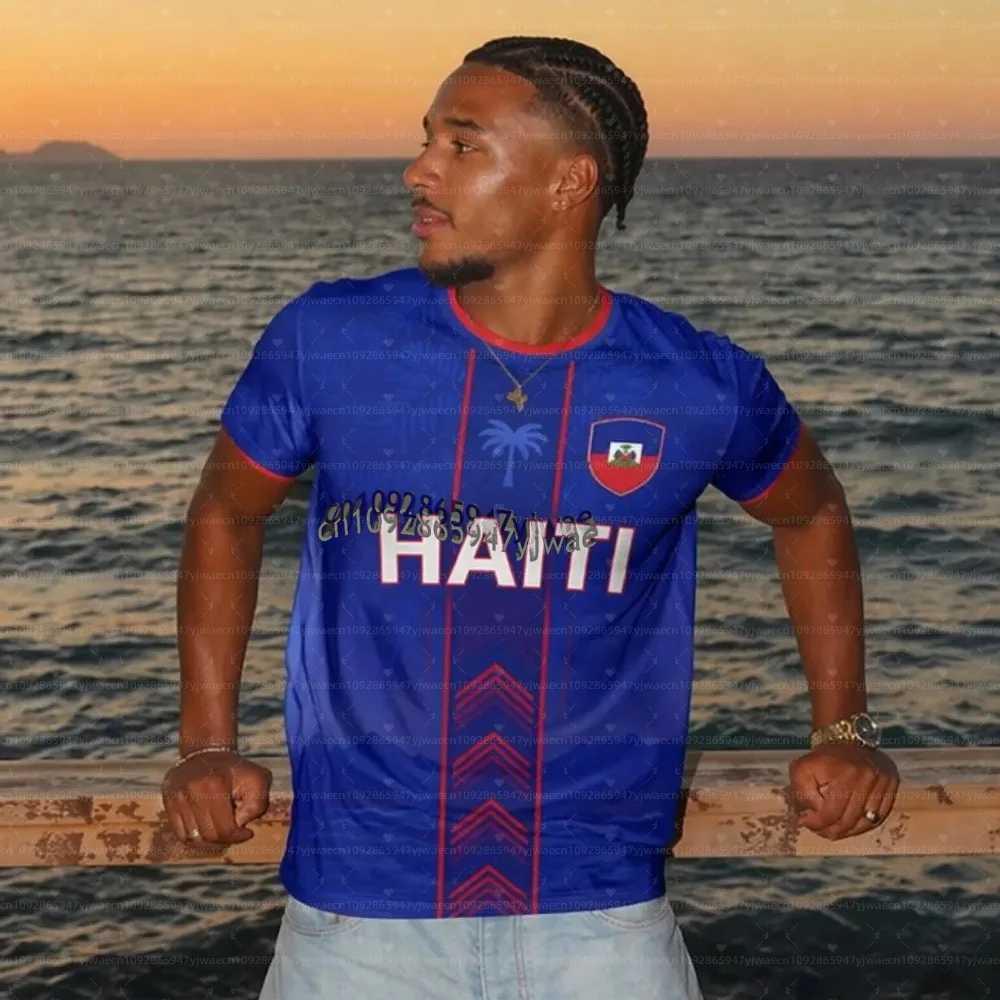 2026 Haiti Soccer Women Men Sports T-Shirts Plus Size sport casual Jerseys Unisex Graphic plus size T Shirts C260527