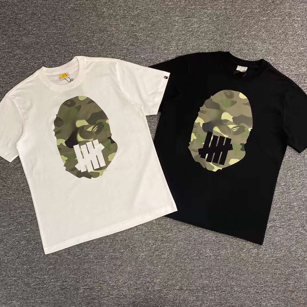 Mens T shirt Ape head pattern letter print cuff logo camouflage crew neck short sleeve T-shirt loose casual fit unisex Fashion streetwear hip hop rap designer clothes