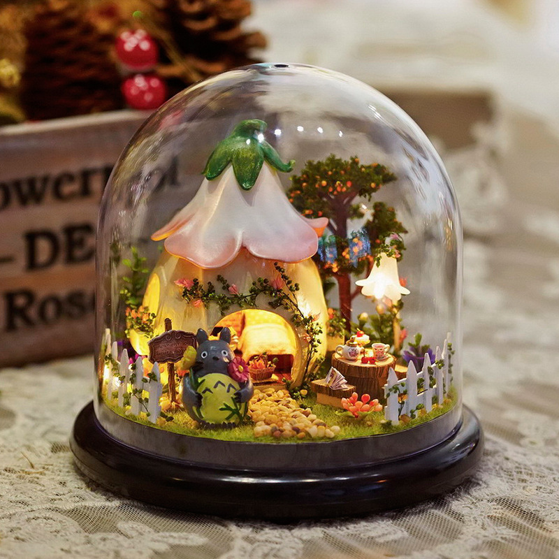 Zhiqiwu Childrens DIY Handmade 3D Puzzle Travel Music Box Girl Toy Assembly Educational 210318