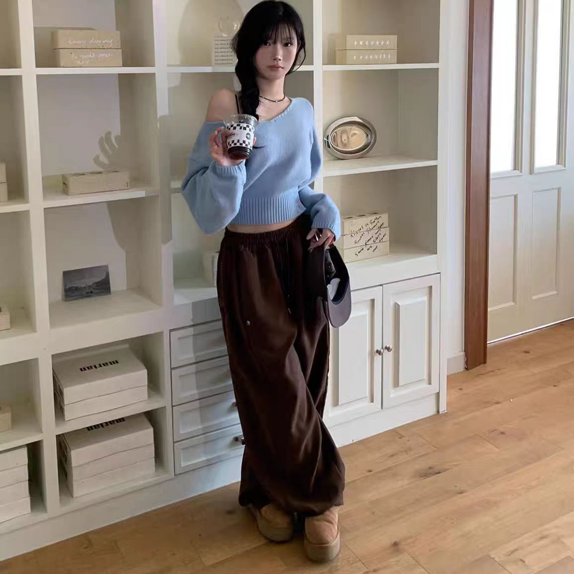 Wrap Knitted Sweater For Woman Trendy Casual Shirts Slim Fashion Outwear Autumn Sexy Woman Casual Clothes Demi-season Jacket 251128