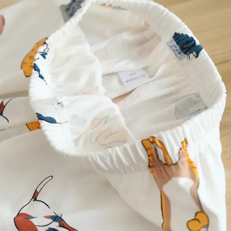 100 short-sleeved shorts ladies pajamas set cute cartoon pajamas Japanese simple short pajamas women sleepwear 260527 - view 7
