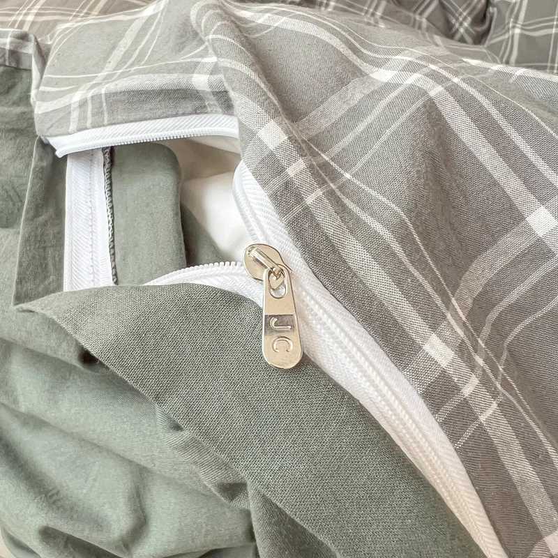Nordic Wash Cotton Bedding Set Duvet Cover with Pillowcase Bed Sheet Set Comforter Cover Bed Linens Set Single Full Queen SizeR260528