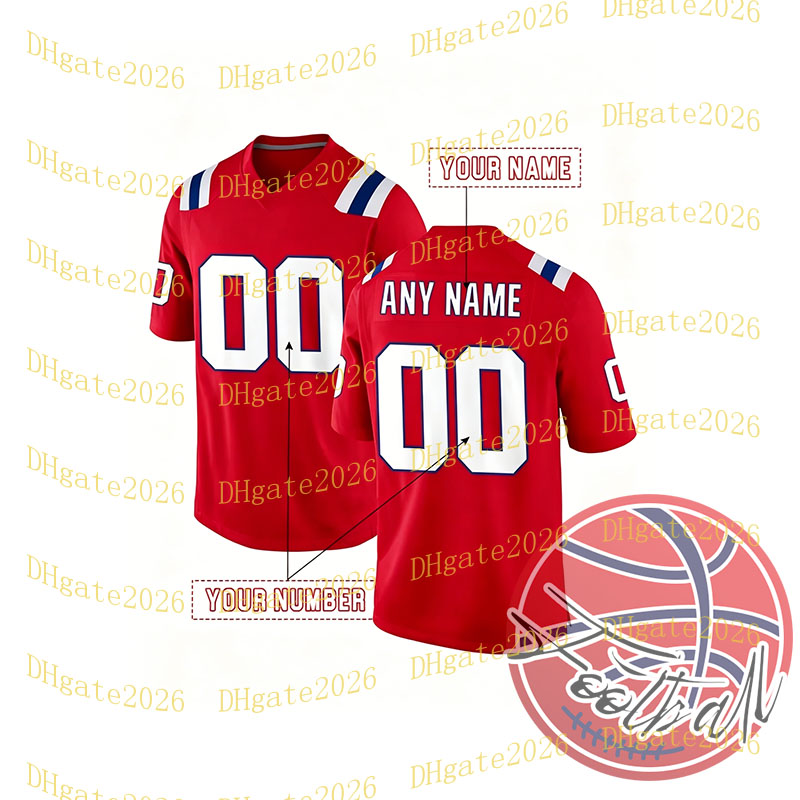 personalized Rugby Jersey Men Women Children Blue Red White Any name Any number Diggs 8 stitched quality New