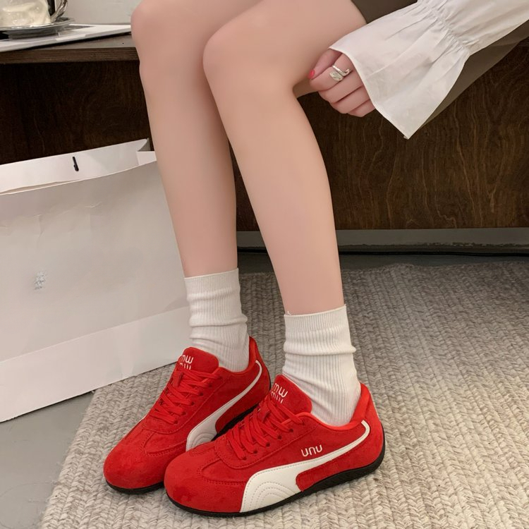 Womens Multi Fashion Gifts Color Suede Retro Sneakers Lace Up For Casual Daily Street Wear - view 6