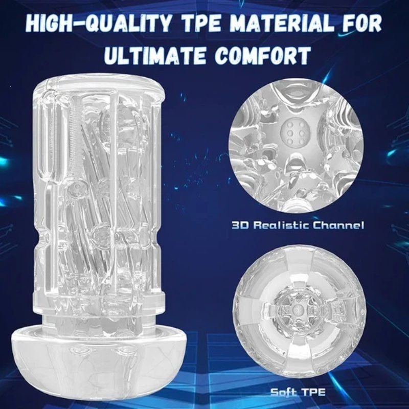 2-in-1 Automatic Sucking & Vibrating Male Masturbator, 10 Vibration & 5 Suction Modes Male Sex Toy Stroker Cup