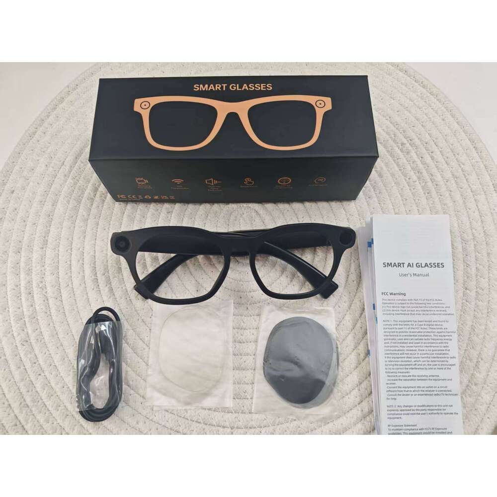 CY03 AI Smart Glasses 800W Pixel HD Photo Video Bluetooth Calling Real Time Translation Live Streaming CKS
