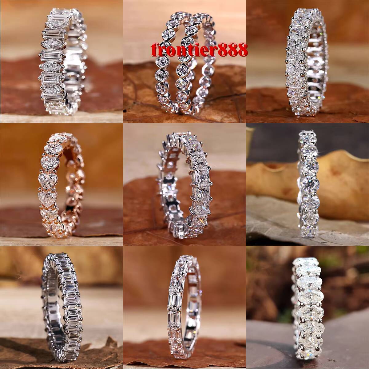 GIA IGI Certified Baguette Lab Grown Diamond Eternity Band Women Custom 18K Gold Vvs Lab Created Diamond Wedding Ring Jewelry