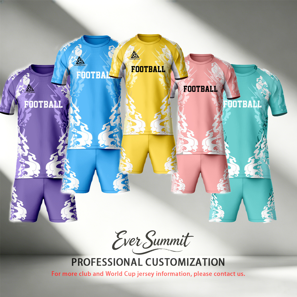 Custom Red Dragon Soccer Uniform Quick Dry Breathable Football Jersey and Shorts Kit Personalized Sportswear for Adult Youth Training Matches