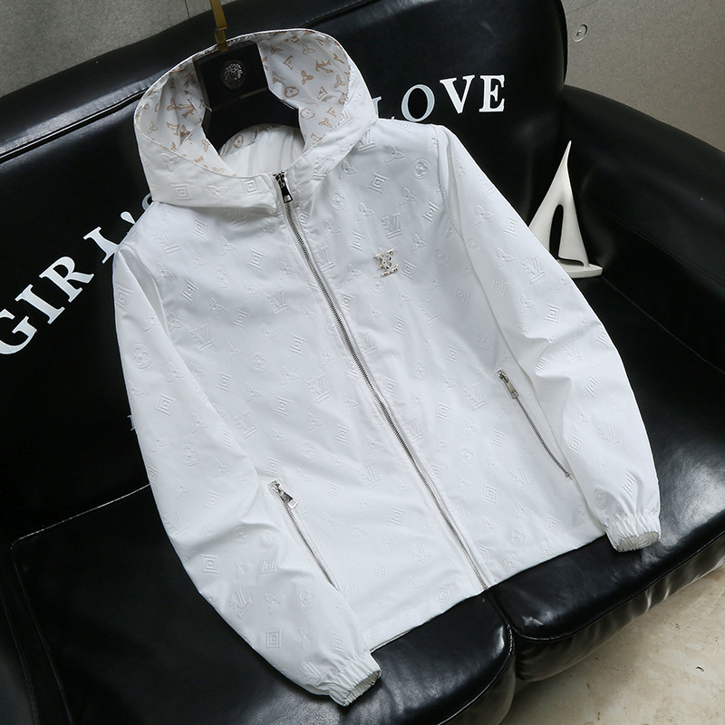 Free shipping 2026 spring and summer new arrival light luxury men's casual hooded loose fitting fashionable trendy jacket trendy versatile coat