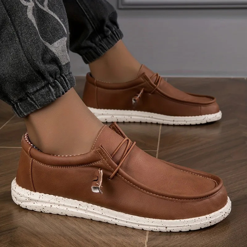 Mens Shoes Loafers Soft Comfortable Vulcanized Shoes Flats Shoes Men Walking Shoes Slip on Casual Loafers Mens Boat Shoes 260528 - view 4
