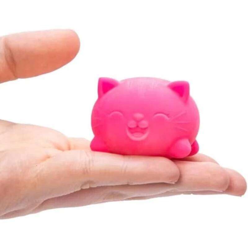 Schylling NEEDOH Cool Cat Squishy Slow Rise Stress Relief Ball Fidget for Adult Kids Anti-Anxiety Sensory Toys 26L0528