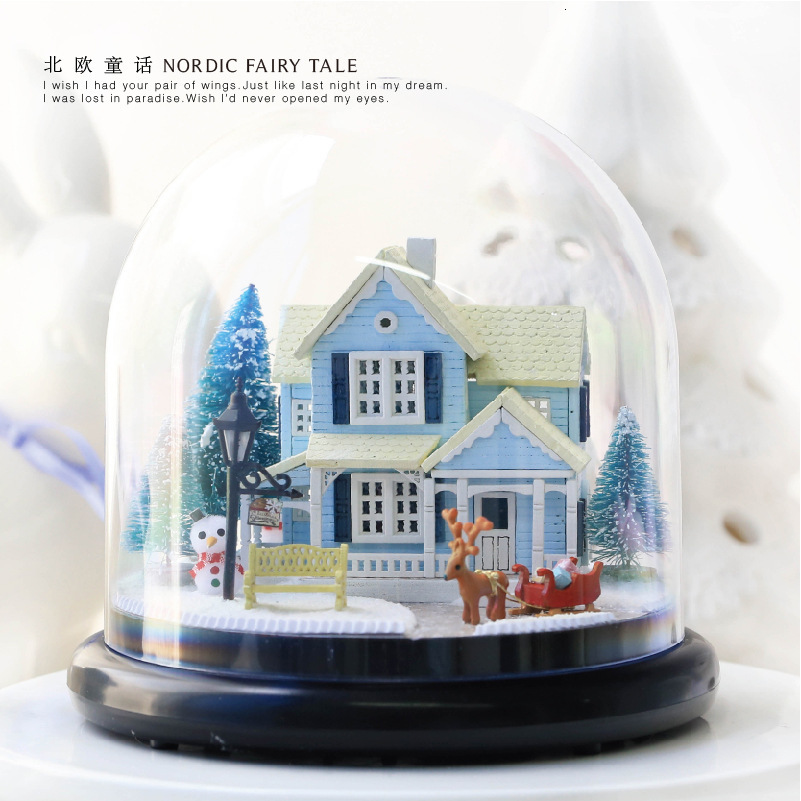 Zhiqiwu Childrens DIY Handmade 3D Puzzle Travel Music Box Girl Toy Assembly Educational 210318